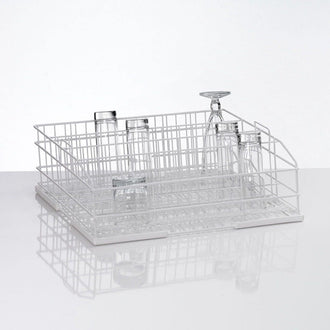 Gläserkorb aus Drahtgitter Höhe 166mm 4 Reihen 500 x 430 x 166 mm Gläserkorb aus Drahtgitter Höhe 166mm 4 Reihen 500 x 430 x 166 mm