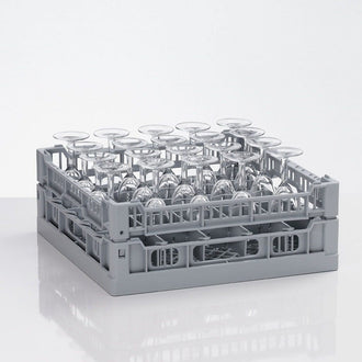 Gläserkorb aus Kunststoff 25 Gläser GH 120mm 400 x 400 x 160 mm