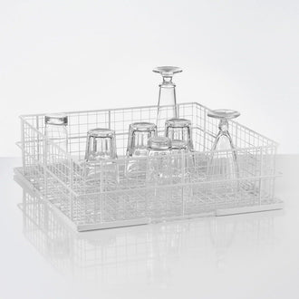 Gläserkorb aus Drahtgitter, ohne Reihen, 500 x 500 x 152 mm Gläserkorb aus Drahtgitter, ohne Reihen, 500 x 500 x 152 mm