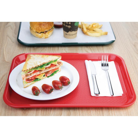 Olympia Kristallon Fast-Food-Tablett rot 41,5 x 30,5cm