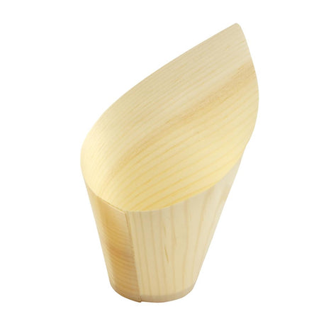 Sier Einwegbecher Holz schräg 22cl. (FSC®) ø70 x h137/70mm (30 Stück)