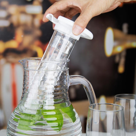 Olympia Kristallon Krug mit Kühlrohr Polycarbonat Geriffelt 1600ml