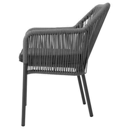 Bolero Bay PE Twist Rattan Outdoor Sessel Charcoal (2 Stück)