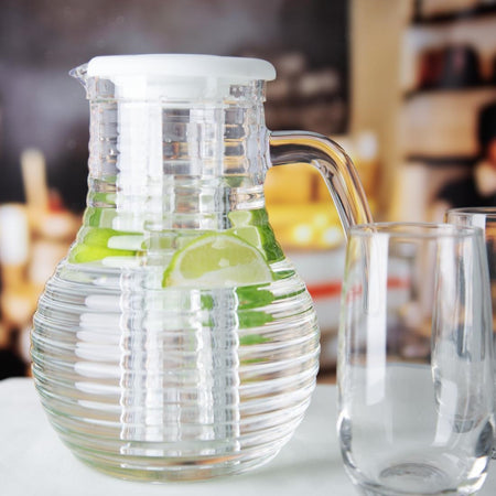 Olympia Kristallon Krug mit Kühlrohr Polycarbonat Geriffelt 1600ml