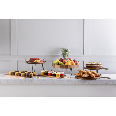 Olympia Rutschfester Multi-Rundaufsteller Schwarzer Draht 230x260x100mm