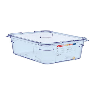 Araven GN1/2 ABS Lebensmittelbehälter blau 100mm Araven GN1/2 ABS Lebensmittelbehälter blau 100mm