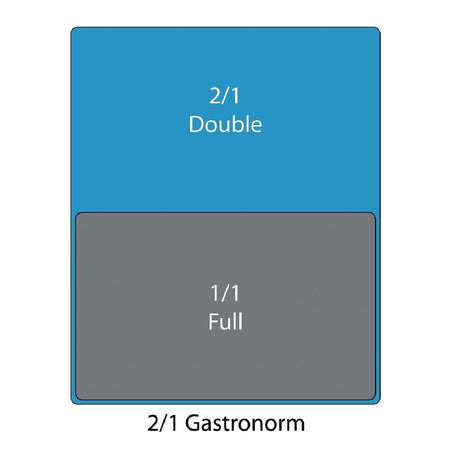 Vogue GN-Behälter Edelstahl 65mm GN2/1 Vogue GN-Behälter Edelstahl 65mm GN2/1