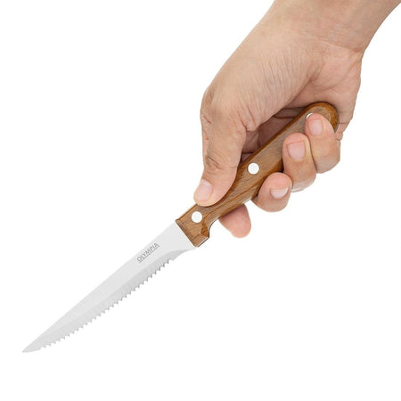 Olympia Steakmesser mit PP-Griff in Holzoptik (12 Stück) Olympia Steakmesser mit PP-Griff in Holzoptik (12 Stück)