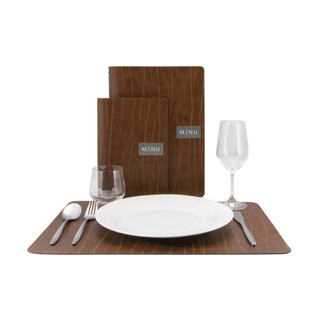 Securit Leather Range Ruga Tischset aus gebundenem Leder Securit Leather Range Ruga Tischset aus gebundenem Leder