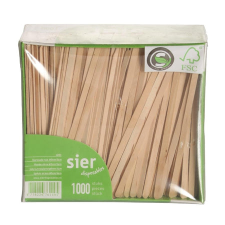 Sier Einweg-Rührstäbchen Holz (FSC®) 140 x 5 x 1,2mm (Box 1000) Sier Einweg-Rührstäbchen Holz (FSC®) 140 x 5 x 1,2mm (Box 1000)