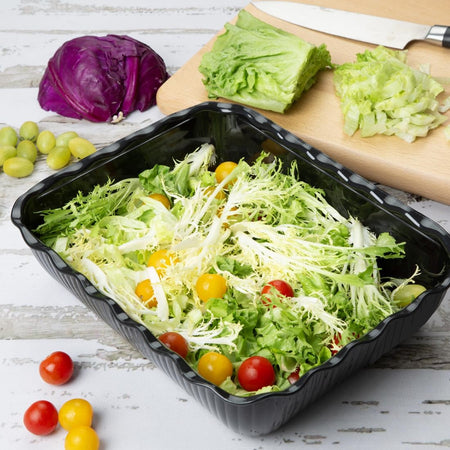 Olympia Kristallon großer Salattopf - Schwarz Olympia Kristallon großer Salattopf - Schwarz