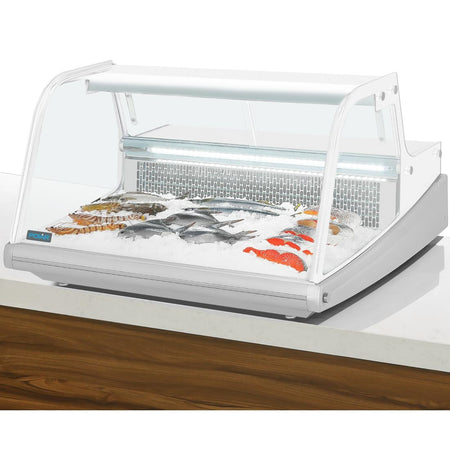 Polar G-Serie Fisch Display servieren über Theke Kühlschrank 175Ltr