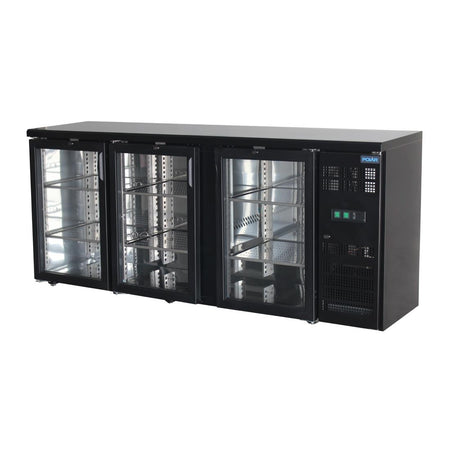 Polar U-Serie Premium Bar Kühlschrank mit 3 Türen Display