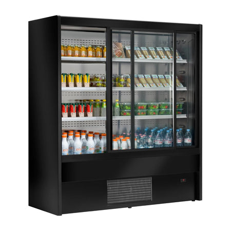 Zoin Cervinho Multideck Display Schwarz mit Schiebetüren 1000mm Zoin Cervinho Multideck Display Schwarz mit Schiebetüren 1000mm