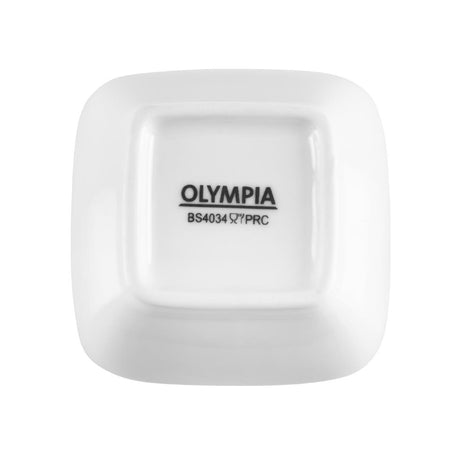 Olympia Whiteware quadratische Amuseschälchen 6cm (12 Stück)
