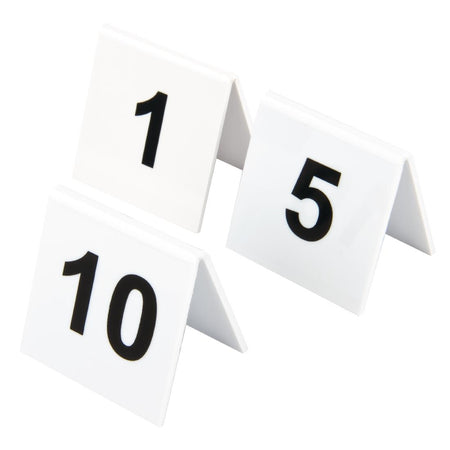 Beaumont Tischnummernschilder Kunststoff 1 - 10 Beaumont Tischnummernschilder Kunststoff 1 - 10