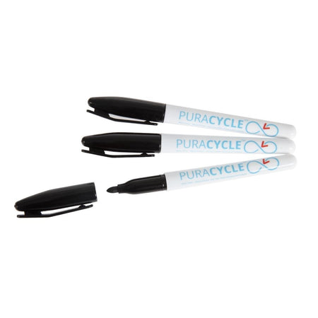 Puracycle Ungiftige Permanentmarker Schwarz 3er Pack Puracycle Ungiftige Permanentmarker Schwarz 3er Pack