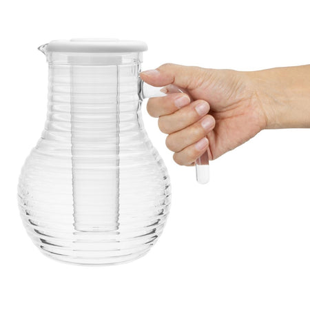 Olympia Kristallon Krug mit Kühlrohr Polycarbonat Geriffelt 1600ml