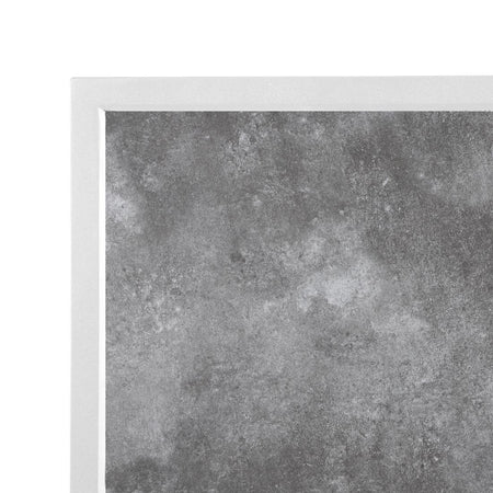 Bolero Outdoor-Tischplatte aus gehärtetem Glas mit dunklem Steineffekt und weißem Rand ¿ 700 mm