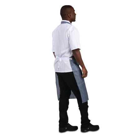 Whites wasserdichte Latzschürze blau-weiß gestreift Whites wasserdichte Latzschürze blau-weiß gestreift