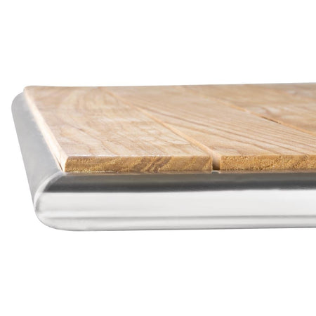 Bolero quadratischer klappbarer Tisch Eschenholz 1 Bein 60cm Bolero quadratischer klappbarer Tisch Eschenholz 1 Bein 60cm