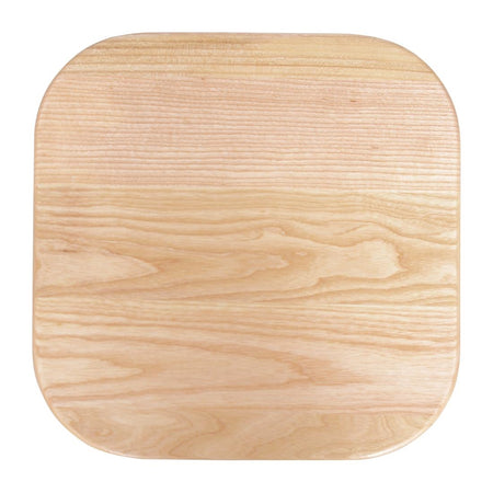 Bolero Cantina niedriger Hocker mit Holzsitz metallic grau (4 Stück)