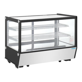 Polar G-Serie Theken-Kühlschrank Schwarz Quadratisches Glas 160L Polar G-Serie Theken-Kühlschrank Schwarz Quadratisches Glas 160L
