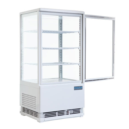 Polar C-Serie Energieeffizienter Ausstellungs-Kühlschrank Weiß 68Ltr