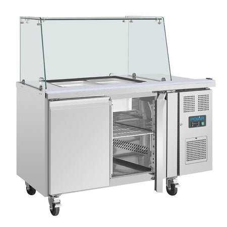 Polar U-Serie Premium Zweitürige Saladette Thekenkühlschrank der mit Schutz Polar U-Serie Premium Zweitürige Saladette Thekenkühlschrank der mit Schutz