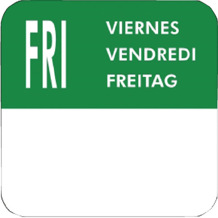 Vogue entfernbare Wochentagetiketten 2,5cm (7000 Stück) Vogue entfernbare Wochentagetiketten 2,5cm (7000 Stück)