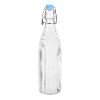 Olympia Flaschen mit Rillen und Schwingdeckel 500ml (6 Stück)