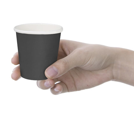 Fiesta Recyclable Hot Cups Einwandig Schwarz 177ml (1000 Stück) Fiesta Recyclable Hot Cups Einwandig Schwarz 177ml (1000 Stück)