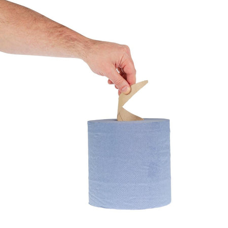 Jantex Handtuchrollen für Innenabrollung blau 2-lagig (6 Stück)