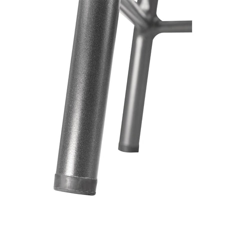 Bolero Cantina niedriger Hocker mit Holzsitz metallic grau (4 Stück) Bolero Cantina niedriger Hocker mit Holzsitz metallic grau (4 Stück)