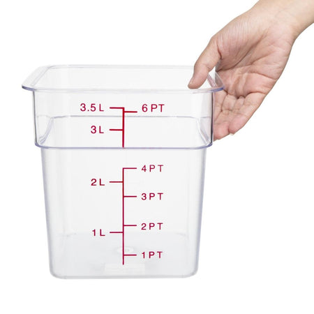 Hygiplas Vorratsbehälter quadratisch 3,5L Hygiplas Vorratsbehälter quadratisch 3,5L