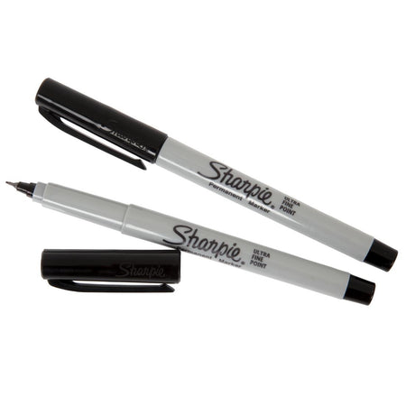Sharpie Ultrafeiner Permanentmarker Schwarz (2 Stück)