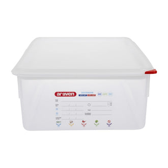 Araven Polypropylen 1/1 Gastronorm Lebensmittel-Aufbewahrungsbox 21L (4 Stück) Araven Polypropylen 1/1 Gastronorm Lebensmittel-Aufbewahrungsbox 21L (4 Stück)