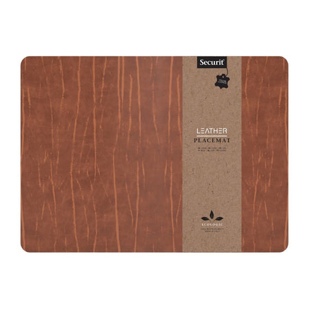 Securit Leather Range Ruga Tischset aus gebundenem Leder Securit Leather Range Ruga Tischset aus gebundenem Leder