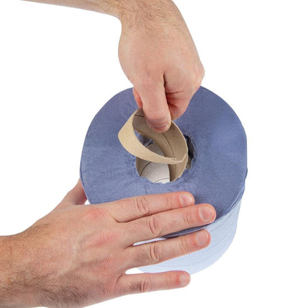 Jantex Handtuchrollen für Innenabrollung blau 2-lagig (6 Stück) Jantex Handtuchrollen für Innenabrollung blau 2-lagig (6 Stück)