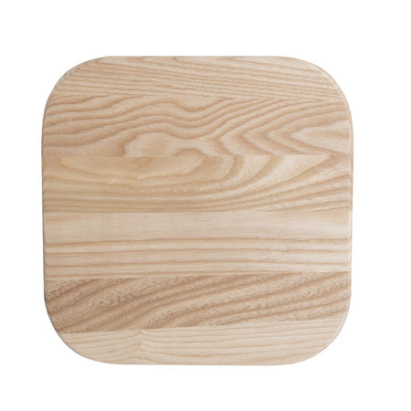 Bolero Cantina niedrige Hocker aus Stahl mit Holzsitz (4 Stück)