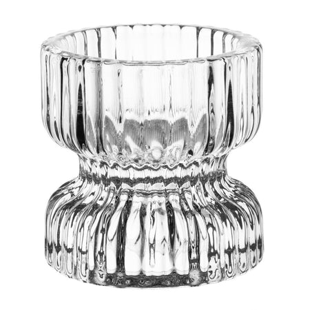 Olympia gerillte Glas Teelicht-/Kerzenhalter 52x52mm (6 Stück) Olympia gerillte Glas Teelicht-/Kerzenhalter 52x52mm (6 Stück)