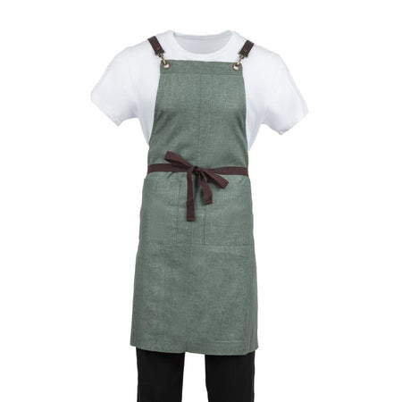 Southside Leinen Latzschürze Waldgrün Southside Leinen Latzschürze Waldgrün
