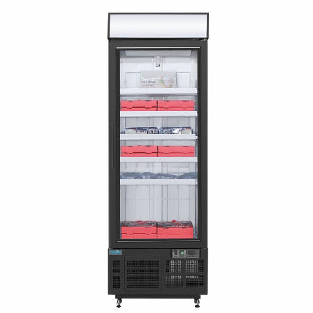 Polar G-Serie Gefrierschrank mit Sichtfenster 412Ltr Schwarz