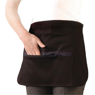 Whites Kellnerschürze mit Tasche und Reißverschluss schwarz Whites Kellnerschürze mit Tasche und Reißverschluss schwarz