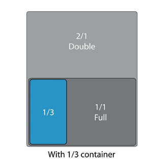 Vogue 2 x GN-Behälter GN1/3