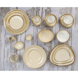 Olympia Kiln Untertassen Sandstein 16cm  (6 Stück)