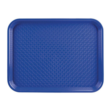Olympia Kristallon Polypropylen Fast Food Tablett Blau Groß 450mm