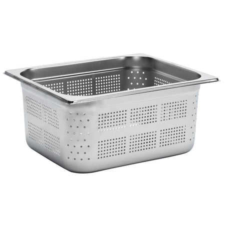 Gastro M Edelstahl GN-Behälter 150mm GN1/2 gelocht Gastro M Edelstahl GN-Behälter 150mm GN1/2 gelocht