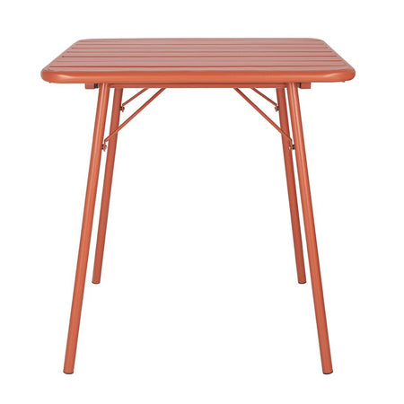 Bolero Terracotta Quadratischer Stahltisch - 700mm