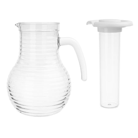 Olympia Kristallon Krug mit Kühlrohr Polycarbonat Geriffelt 1600ml